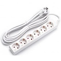 Aigi Synci Power Strip Extension Cord 3680W - 6 Outlets - 5m White