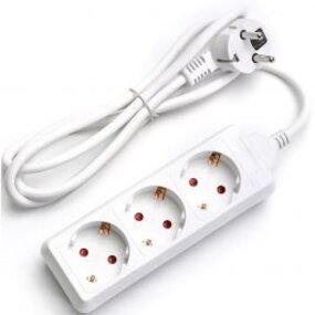 Aigi Wayne Power Strip 3680W - 3 Outlets & 1.5m Extension Cord