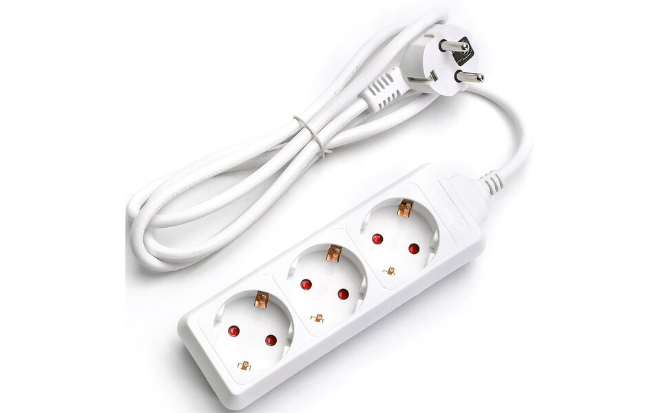 HLW LED Aigi Wayne Stekkerdoos 3680W - 3 Stopcontacten, 1.5m Verlengsnoer & LED Toebehoren