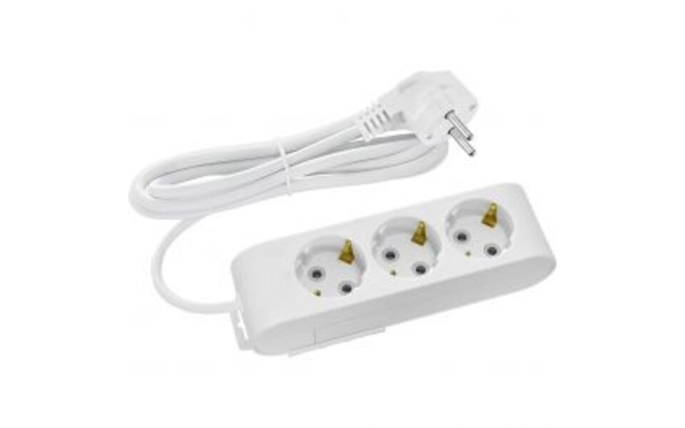 HLW LED Power Strip Extension Cord 3 Sockets with Grounding – LED Accessories & Light Cord