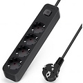 Aigi Quino Power Strip with Switch - 4 Outlets, 1.5m Extension Cord, 3680W LED Accessories