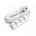 Aigi Synci Power Strip Extension Cord 3680W - 3 Sockets - Light Cord & Plug