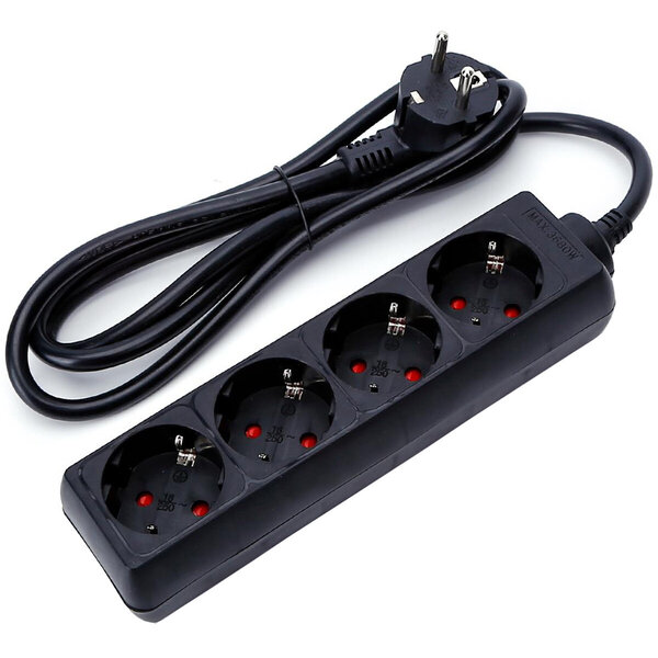 HLW LED Power Strip & Extension Cord 3680W - 4 Outlets LED Accessories Light Cord