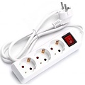 Aigi Frutsi Power Strip with Switch 3680W - 3 Outlets, 1.5m Extension Cord, LED Accessories