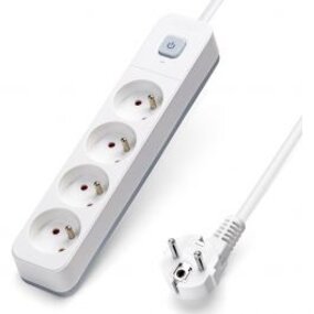 Stekkerdoos met Schakelaar 2300W - 4 Stopcontacten, 3m Verlengsnoer