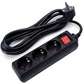 Aigi Quino Power Strip with Switch - 3 Outlets, 3m Extension Cord, 3680W