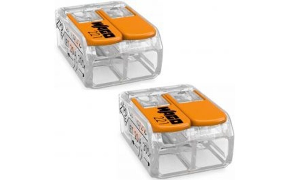 WAGO WAGO Welding Clamp Set 2 Pieces - 2-Pole with Clamps, Ideal for LED Accessories