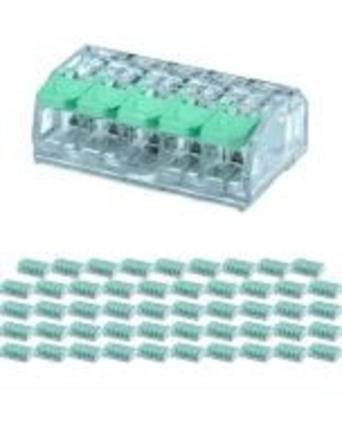 WAGO WAGO Splice Terminal Set 10 Pieces - 2-Pole Orange with Clips for LED Accessories