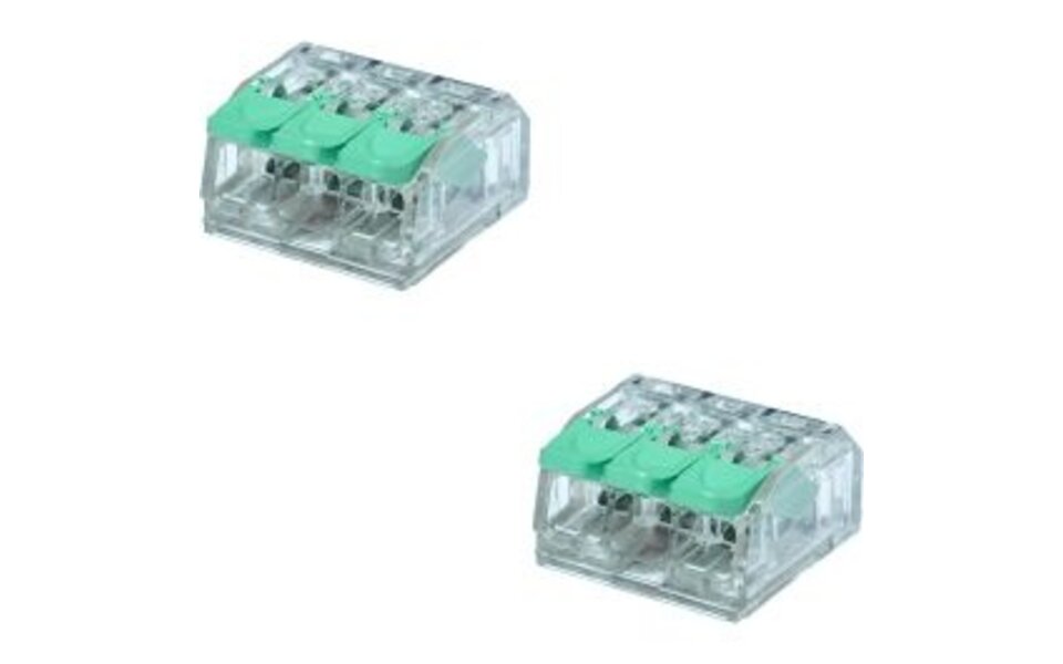 HLW LED Lasklem Slim Set 2 Stuks - 3 Polig met Klemmetjes voor LED Toebehoren