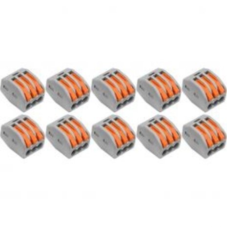 Welding Clamp Set 10 Pieces - 3-Pole with Clamps for LED Accessories