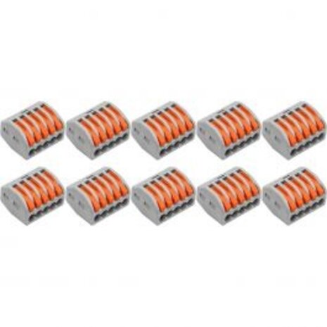 Welding Clamp Set 10 Pieces 5-Pole - Compact LED Accessories with Clamps