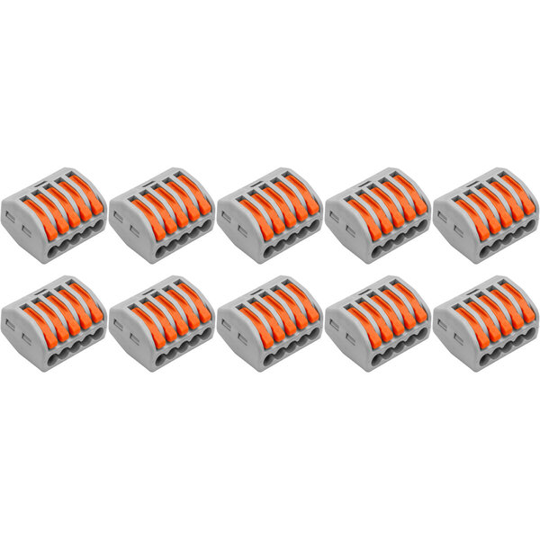 HLW LED Welding Clamp Set 10 Pieces 5-Pole - Compact LED Accessories with Clamps