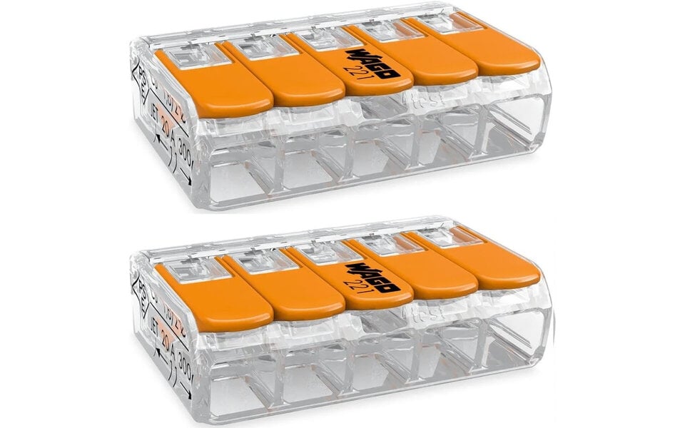 WAGO WAGO Welding Clamp Set 2 Pieces 5-pole with Clamps - Perfect LED accessories WAGO WAGO Welding Clamp Set 2 Pieces 5-pole with Clamps - Perfect LED accessories