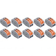 Welding Clamp Set 10 Pieces - 2-Pole LED Accessories Gray/Orange