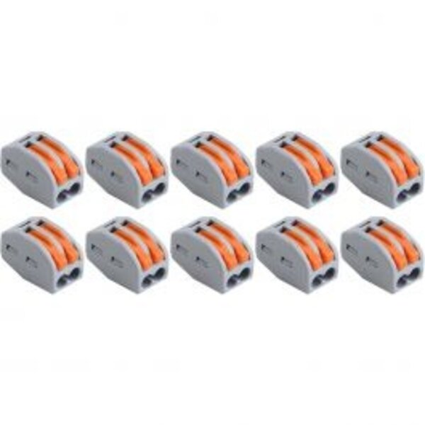 HLW LED Welding Clamp Set 10 Pieces - 2-Pole with Clamps, Safe LED Accessories