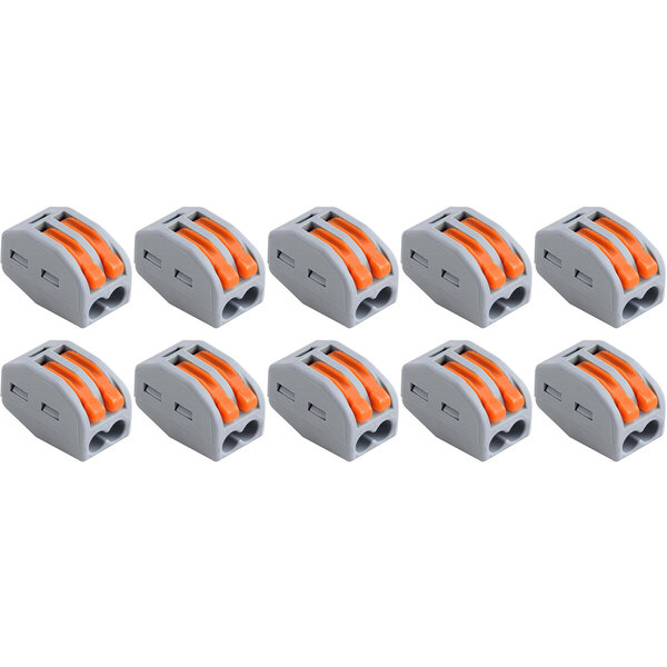 HLW LED Welding Clamp Set 10 Pieces - 2-Pole with Clamps, Safe LED Accessories