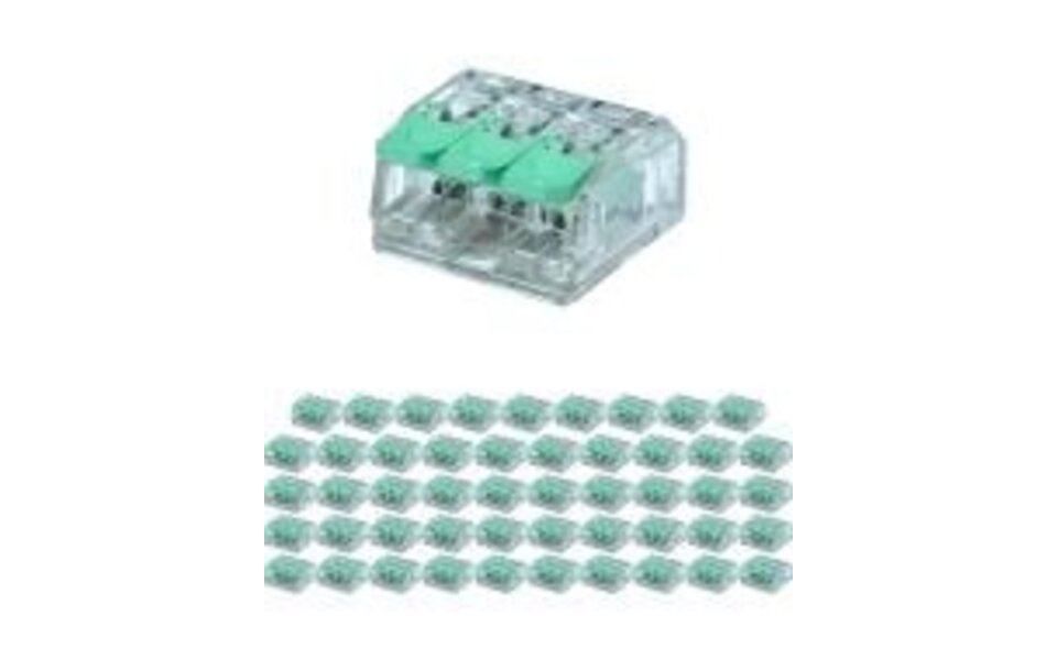 WAGO WAGO Splice Terminal Set 10 Pieces 3-Pole Orange - Reliable LED Accessories WAGO WAGO Splice Terminal Set 10 Pieces 3-Pole Orange - Reliable LED Accessories