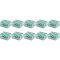 Lasklem Slim Set 10 Stuks - 3 Polig Klemmen voor LED Toebehoren Groen