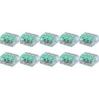 Lasklem Slim Set 10 Stuks - 3 Polig LED Toebehoren Groen