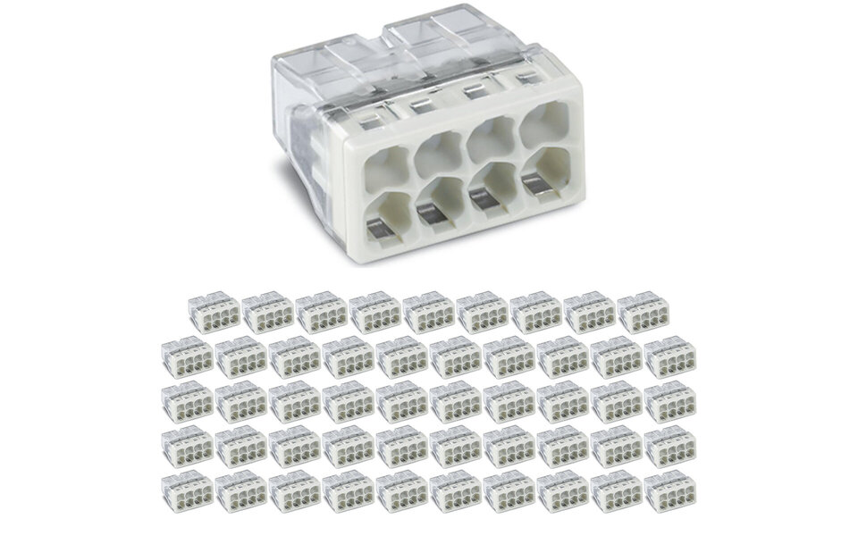 WAGO WAGO 8-pole 0.5-2.5mm² white crimp terminal - LED accessories - 50 pieces