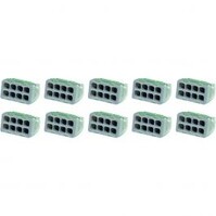 Lasklem 8 Polig Vintex - 0.2-2.5 mm² - 10 Stuks Grijs Lasklem 8 Polig Vintex - 0.2-2.5 mm² - 10 Stuks Grijs