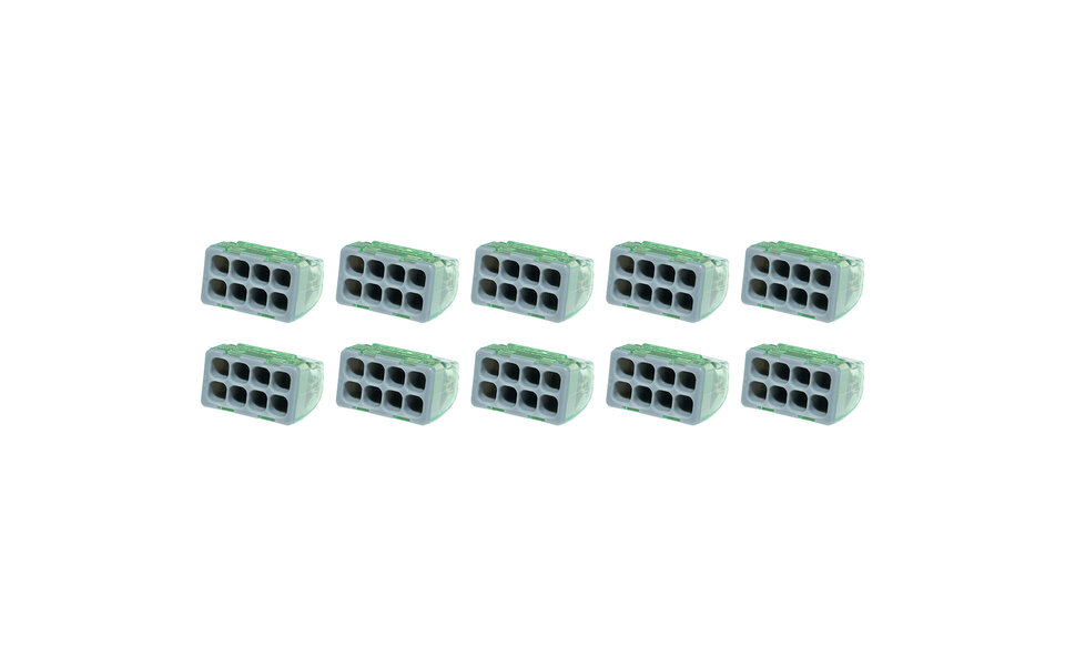 HLW LED Vintex 8-pin Welding Clamp - 0.2-2.5 mm² - Gray - 10 Pieces LED Accessories HLW LED Vintex 8-pin Welding Clamp - 0.2-2.5 mm² - Gray - 10 Pieces LED Accessories