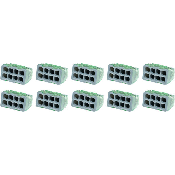 HLW LED Vintex 8-pin Welding Clamp - 0.2-2.5 mm² - Gray - 10 Pieces LED Accessories