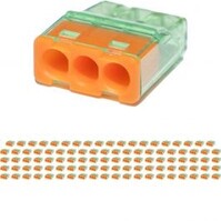 3-pin solder terminal Vintex 0.2-2.5 mm² Orange - 100 pieces
