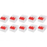Lasklem Slim Set 10 Stuks - 2 Polig LED Toebehoren Rood Lasklem Slim Set 10 Stuks - 2 Polig LED Toebehoren Rood