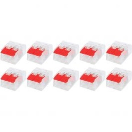 Slim Set of 10 Welding Clamps - 2-Pole with Clamps - Ideal LED Accessories