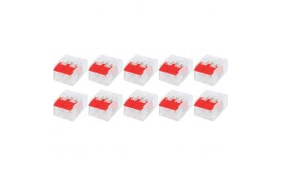 HLW LED Slim Set of 10 Welding Clamps - 2-Pole with Clamps - Ideal LED Accessories HLW LED Slim Set of 10 Welding Clamps - 2-Pole with Clamps - Ideal LED Accessories