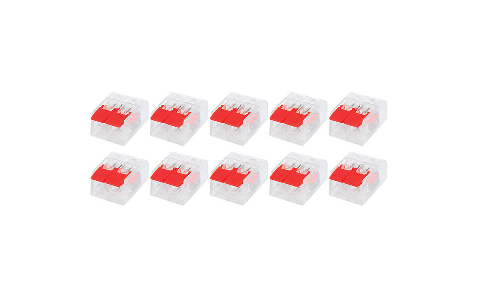 HLW LED Slim Set of 10 Welding Clamps - 2-Pole with Clamps - Ideal LED Accessories HLW LED Slim Set of 10 Welding Clamps - 2-Pole with Clamps - Ideal LED Accessories