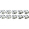 WAGO 8-pole solder terminal 0.5-2.5 mm² White - 10 pieces LED accessories