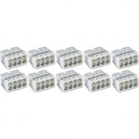 WAGO 8-pole solder terminal 0.5-2.5 mm² White - 10 pieces LED accessories