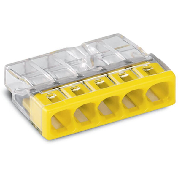 WAGO WAGO 5-pin Welding Terminal 0.5-2.5mm² Yellow - 10 Pieces for LED Accessories