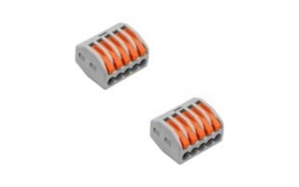 HLW LED Vintex 3-pole welding clamp 0.2-2.5 mm² orange - LED accessories, 1000 pieces