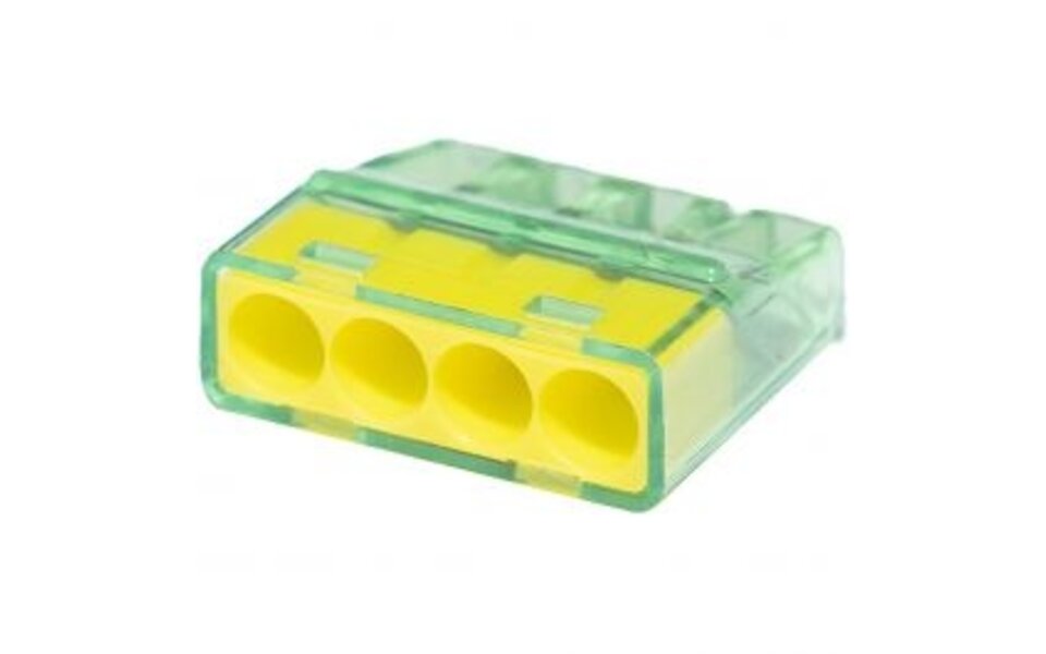 HLW LED 4-pole solder terminal Yellow 0.2-2.5 mm² - 500 pieces | LED Accessories Vintex