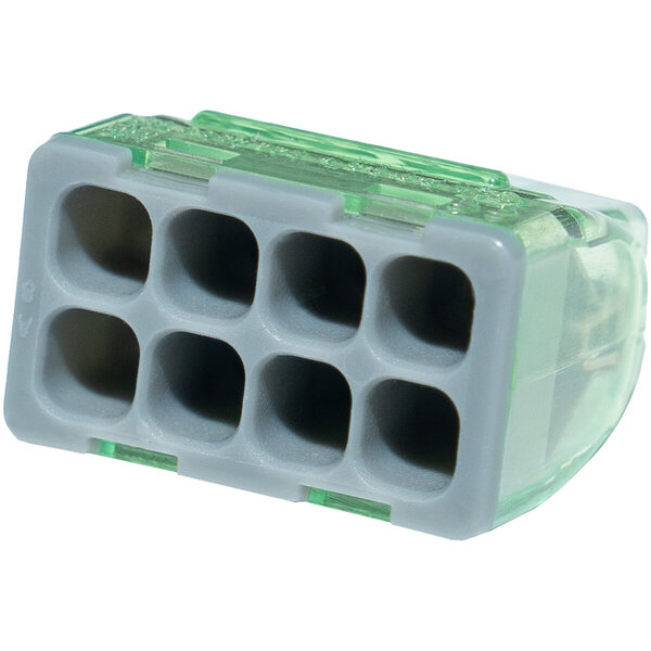 HLW LED Vintex 8-pin splice connector - 0.2-2.5 mm², gray - 250 pieces LED accessories