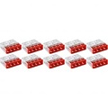 WAGO Lasklem 4-polig Rood 0.5-2.5mm² - 10 Stuks voor LED Toebehoren