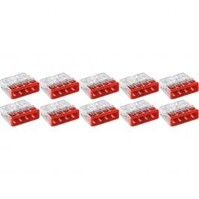 WAGO 4-pole Red Splice Connector - 10 Pieces LED Accessories