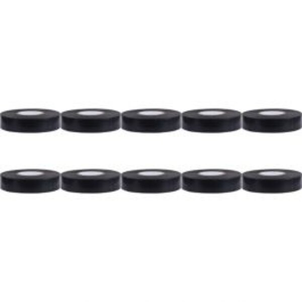 HLW LED Insulation Tape 10 Pack Black 20mmx18m - Durable and Versatile LED Accessories