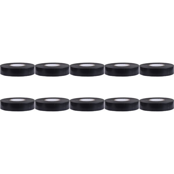 HLW LED Insulation Tape 10 Pack Black 20mmx18m - Durable and Versatile LED Accessories