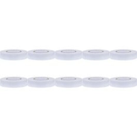 Isolatietape 10 Pack Wit 20mmx18m - Ideaal LED Toebehoren voor Kabels