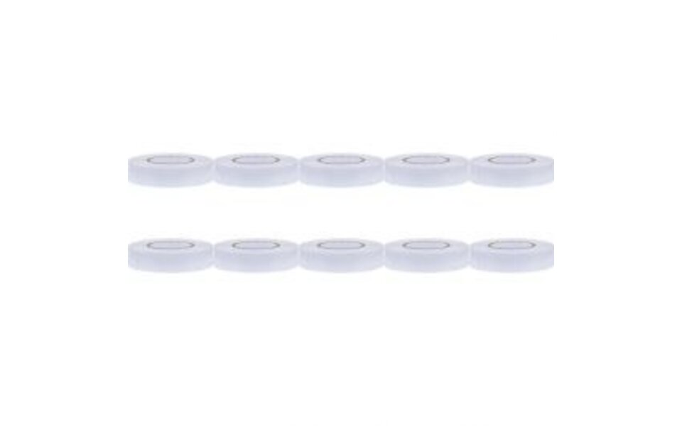 HLW LED Isolatietape 10 Pack Wit 20mmx18m - Ideaal LED Toebehoren voor Kabels