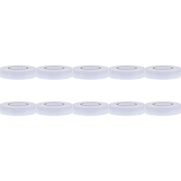 HLW LED Insulation Tape 10 Pack White 20mmx18m - Ideal LED Accessories for Cables