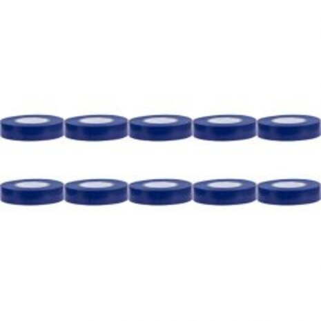 Insulation Tape 10 Pack Blue 20mmx18m - Strong and water-resistant LED accessories