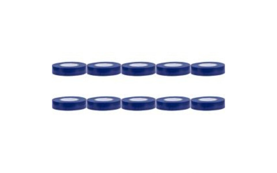 HLW LED Insulation Tape 10 Pack Blue 20mmx18m - Strong and water-resistant LED accessories