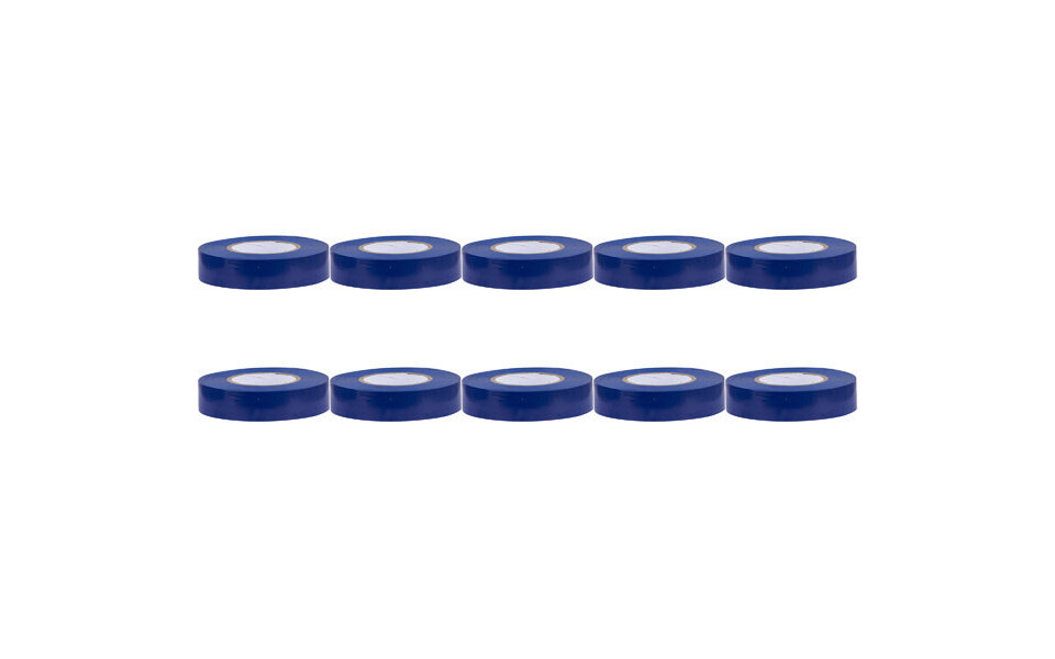 HLW LED Insulation Tape 10 Pack Blue 20mmx18m - Strong and water-resistant LED accessories
