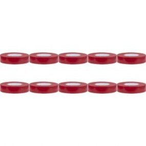 Isolatietape 10 Pack Rood 20mmx18m - LED Toebehoren