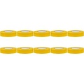 Insulation Tape 10 Pack Yellow 20mmx18m - Durable and Strong LED Accessories